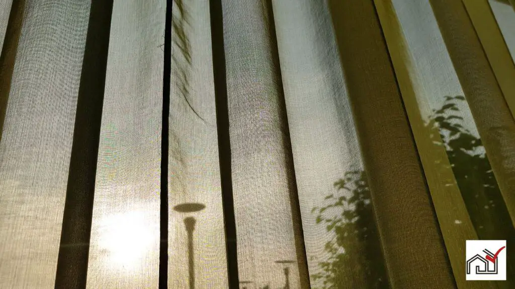 Voile curtains on a window