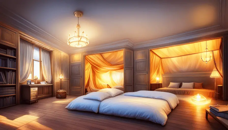 Bedroom with proper lighting