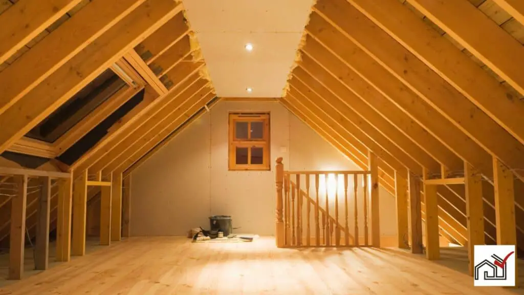 attic in ranch-style home