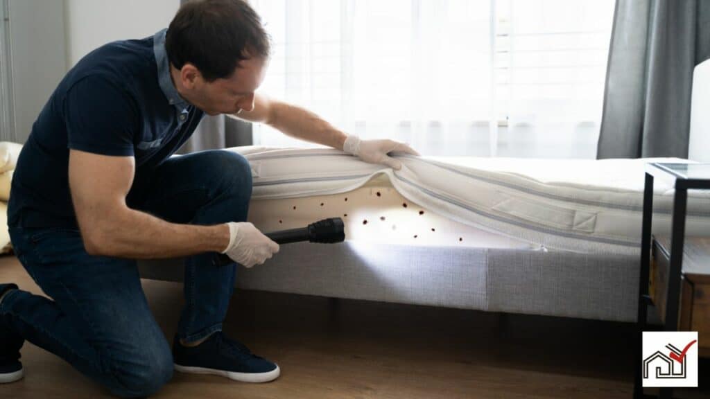 bed bugs on box spring