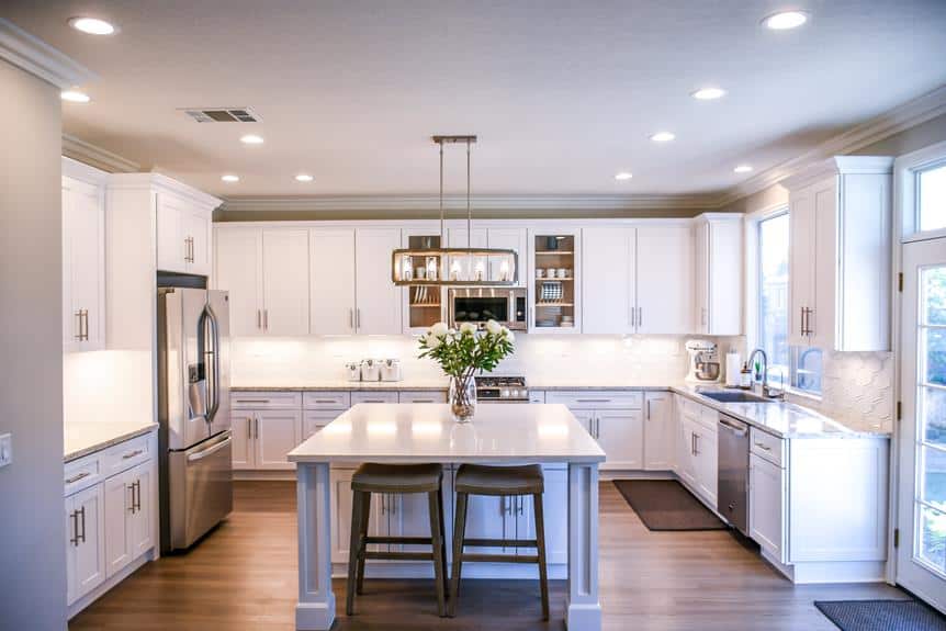 gap above kitchen cabinets