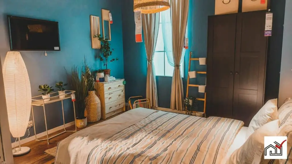Ikea mattress in a bedroom