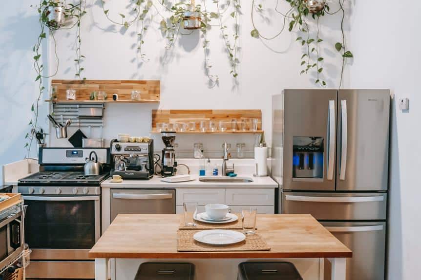 microwave placement in small kitchen