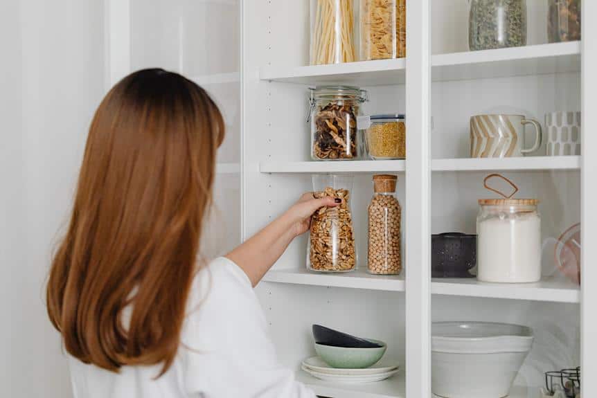 optimal width for pantry shelves