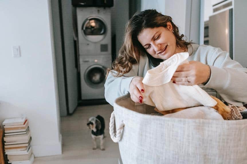 removing mold from laundry basket